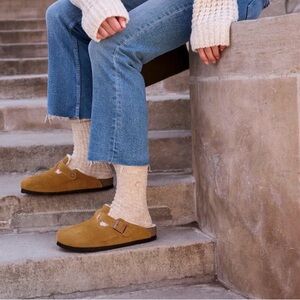 Birkenstocks Boston Sherling Clog, Size EU 42.